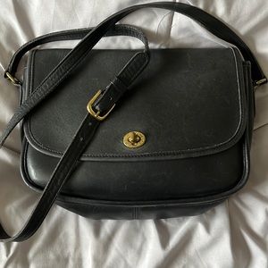 Vintage Coach City Bag, black